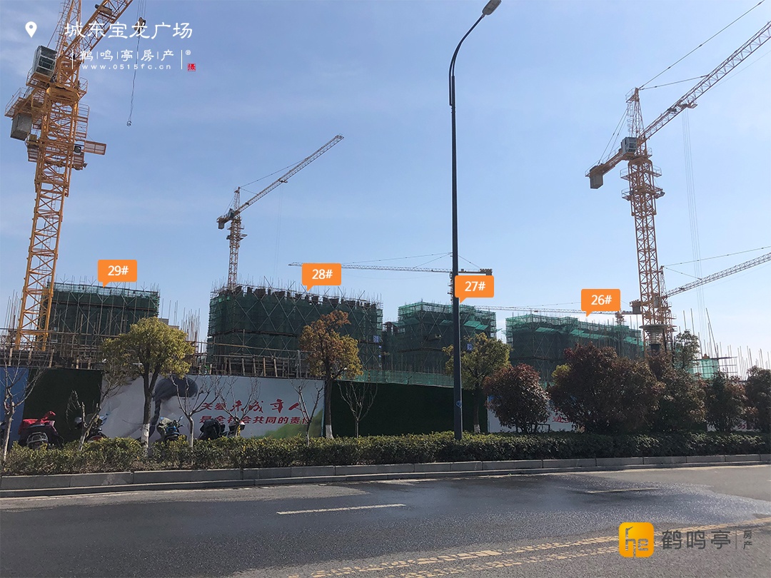 3月城东宝龙广场工程建设进度图